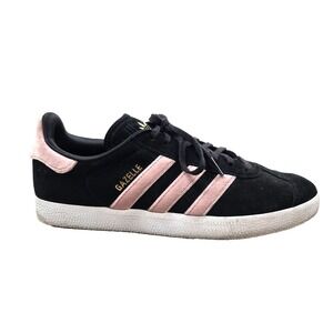Adidas‎ Women's Gazelle Black and Raw Pink Suede Size 10 Casual Lifestyle School